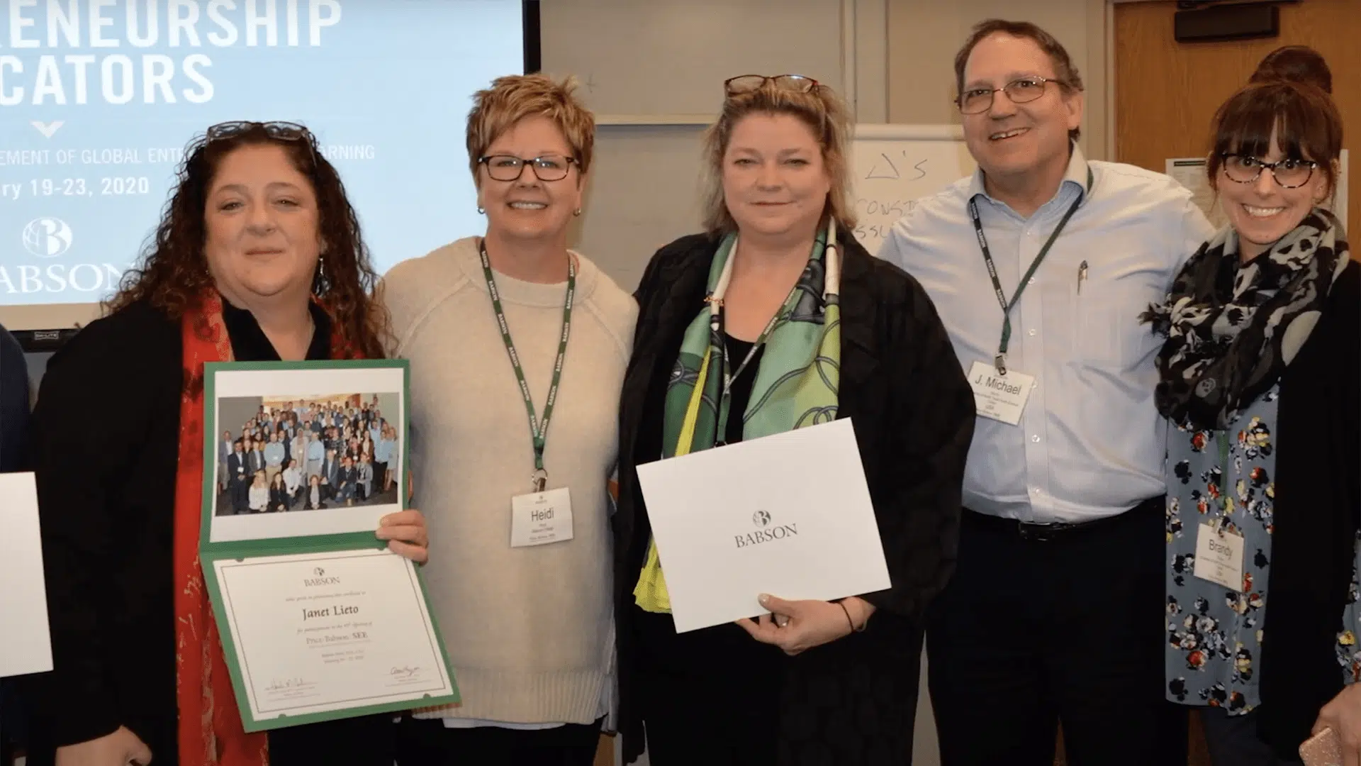 Ejecutivos en networking durante el Unibe – Babson Executive Program en Boston